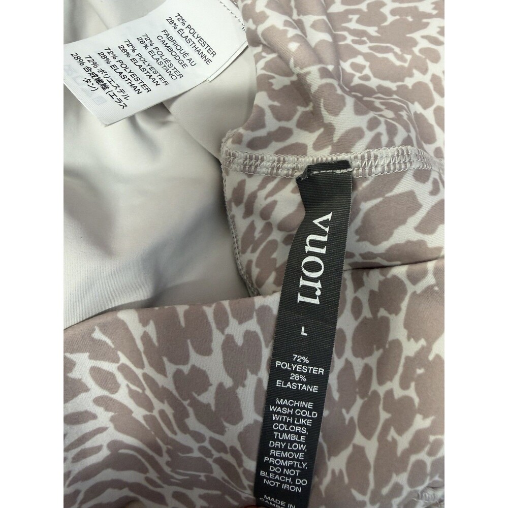 VUORI Womens Studio Pocket Legging Animal Print Drawstring Joggers Gray L - Picture 13 of 16